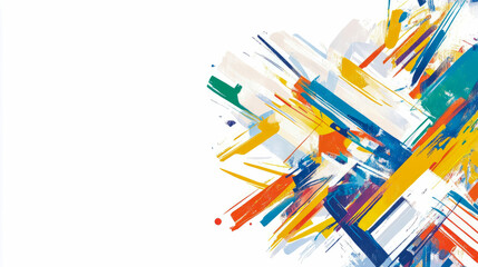 Fototapeta premium Dynamic Abstract Art: A Burst of Color and Energy