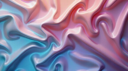 Obraz premium Processed collage of Iridescent fabric trendy cloth holographic texture. background