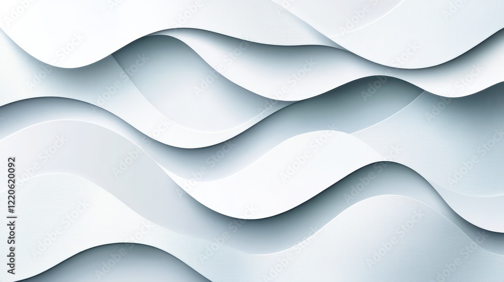 Poster bright 3d style art with subtle patterns and curves