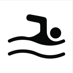 Obraz premium Person Swimming Icon