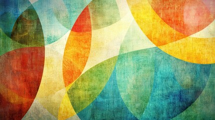Fototapeta premium Colorful Vintage Patterns on Bright Background