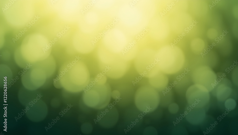 Poster abstract bokeh background in soft green tones