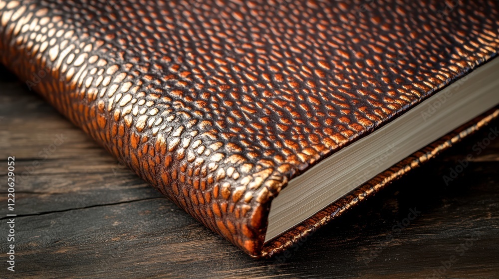 Poster elegant designer notebook with subtle texture