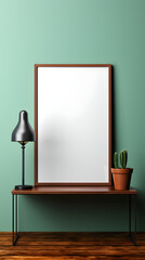 Digital poster mockup border decoration abstract graphic poster background
