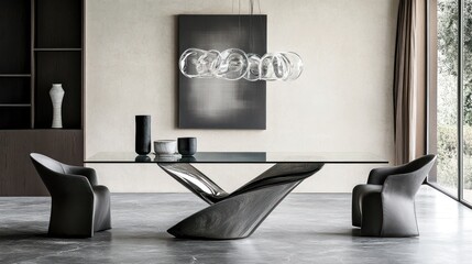 Modern Minimalist Dining Room Interior Design