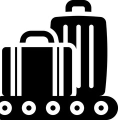 Baggage Claim Glyph Icon