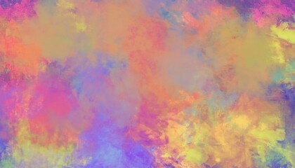 Fototapeta premium Vibrant multicolor painted canvas featuring textured brush strokes generating dynamic artistic energy and expressive visual depth