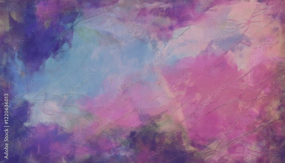 Poster colorful abstract painted background texture with brush strokes and lines, creating a vibrant and ar