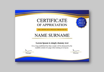 Obraz premium Certificate Template Design