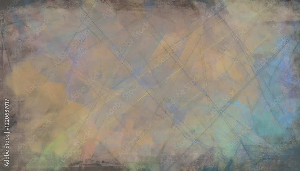 Poster grunge texture with intersecting lines forming a geometric pattern, suitable for backgrounds and art
