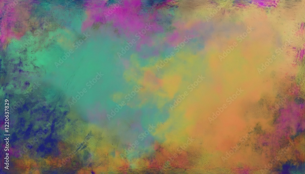Poster Grunge textured backdrop displaying vibrant, variegated colors blending dynamically across artistic abstract surface