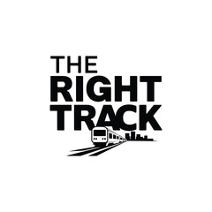 The Right Track vector illustration