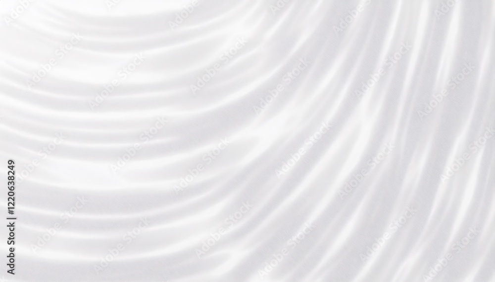 Poster white fabric draped and softly folded, creating a delicate texture, perfect for backgrounds and desi