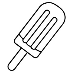 Elegant Popsicle Line Illustrations