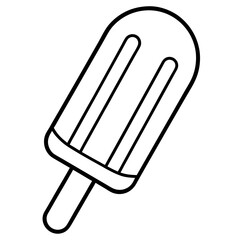 Elegant Popsicle Line Illustrations