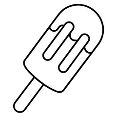 Elegant Popsicle Line Illustrations