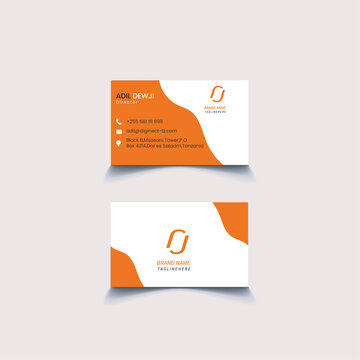Business card design template,Simple Business Card Layout,  Double-sided creative business card template,Clean professional business card template, Horizontal and vertical layout, Vector illustration,