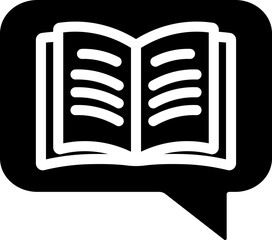 School Talk Glyph Icon