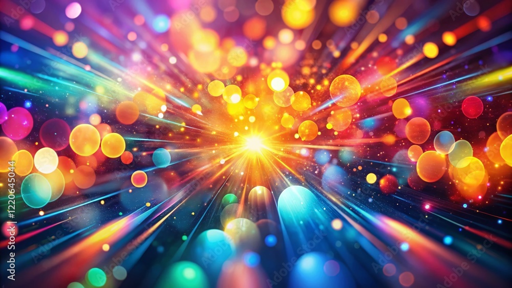Poster colorful abstract bokeh background for creative design projects