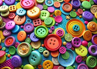 Fototapeta premium Colorful Web Buttons: A Collection of Call-to-Action Buttons for Website Design