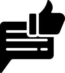 Good Review Glyph Icon