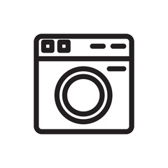 washing machine icon vector