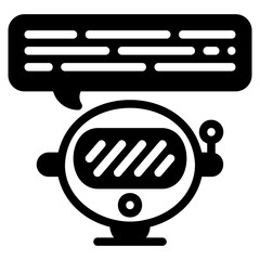 Bot glyph icon