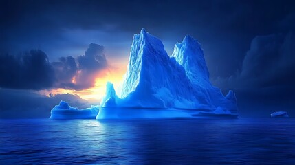 iceberg in the sea