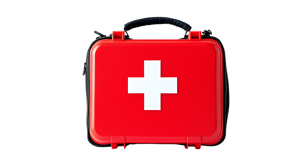Red First Aid Kit Case Medical Emergency Supplies