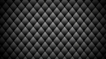 Obraz premium Abstract dark gray diamond pattern background texture.