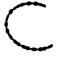 metal chain isolated on white