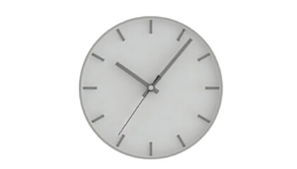 Modern Minimalist White Clock Design for Home Decor