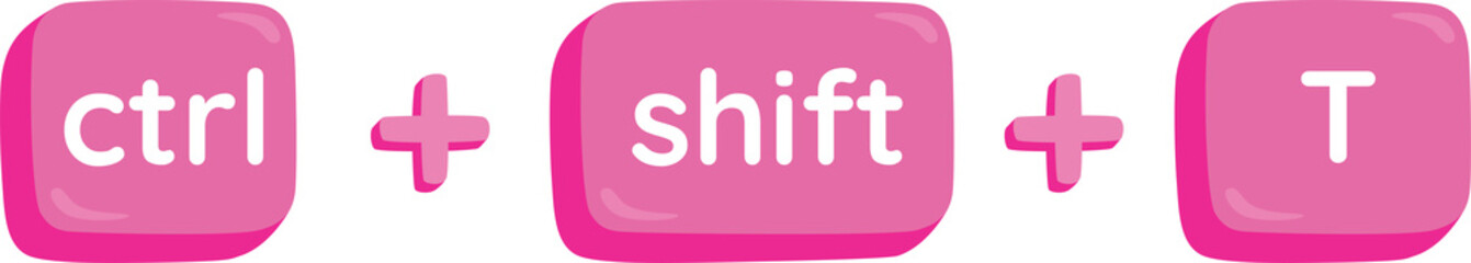 Obraz premium CTRL+Shift+T