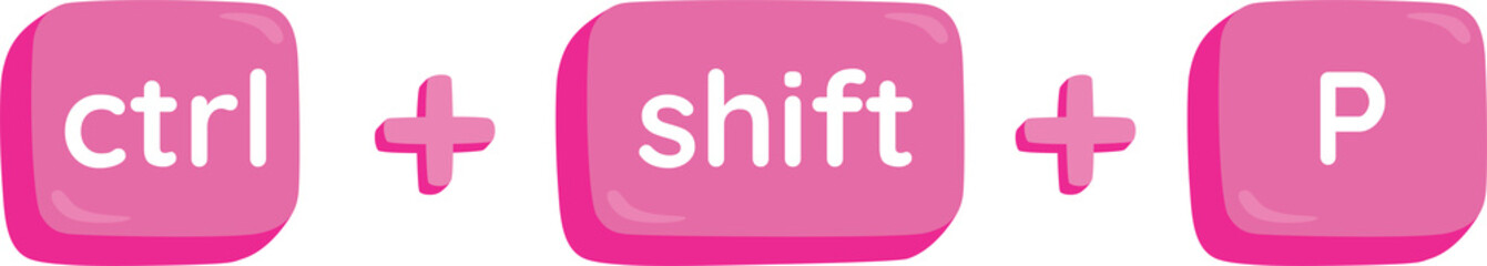 Obraz premium CTRL+Shift+P