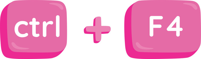 Obraz premium CTRL + f4