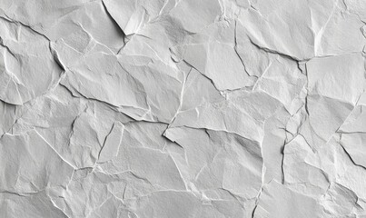 Obraz premium Light Gray Crumpled Kraft Paper Texture Background for Graphic Design and Craft Projects, Generative AI