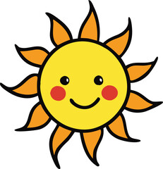 Springs Flower season illustration