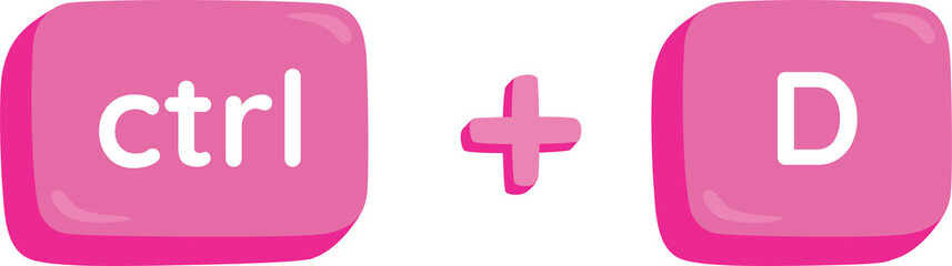 ctrl + D