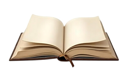 Open Book Blank Pages Ready for Your Story