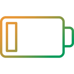 low gradient line icon