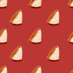 seamless pattern with creamy cookie
