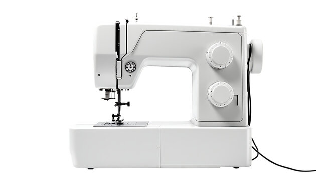White Sewing Machine Compact Design Easy to Use