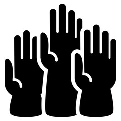 Democracy glyph icon