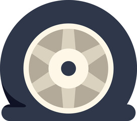 Flat tire is in need of repair, illustrating the importance of roadside assistance