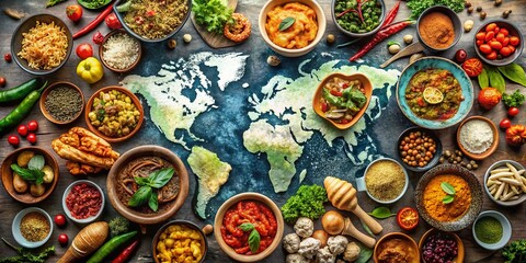Delicious World Cuisine Map: A Culinary Journey Through Global Flavors