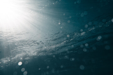 Textura de agua del mar desde dentro 