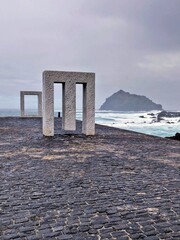 Blick auf Roque de Garachico, Teneriffa, Kanarische Inseln, Spanien