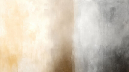 Obraz premium soft gradient abstract painting transitioning from warm taupe to muted gray tones, creating serene and understated aesthetic
