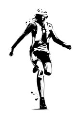 トレイルランニング 陸上競技 マラソンランナー