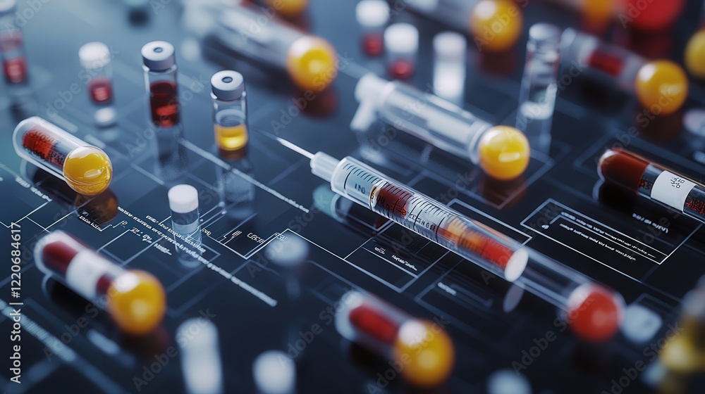 Poster digital chart displaying dosage schedules for vaccinations aimed at eradicating specific diseases